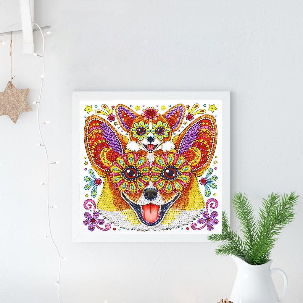 Crystal Rhinestone Diamond Painting Kit - Cartoon Animal Dog - Hibah-Diamond painting art studio