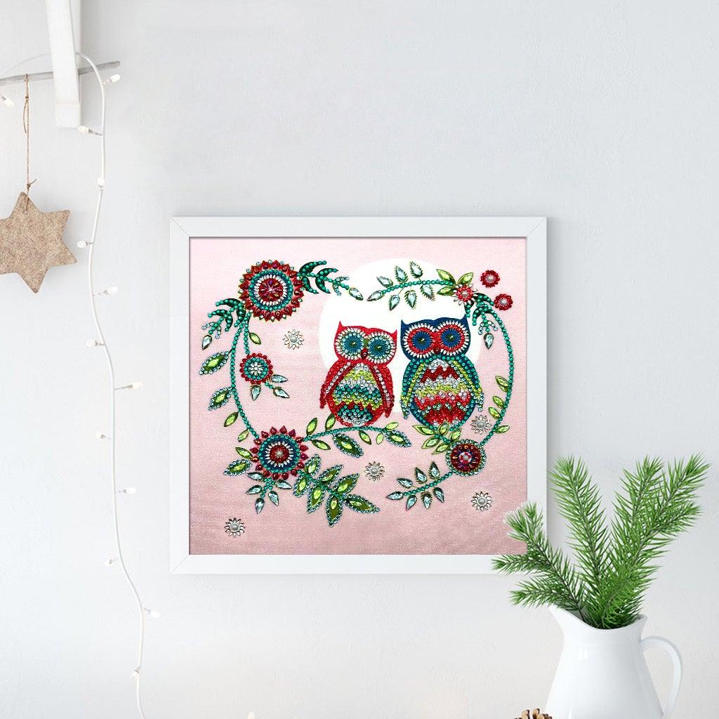 Crystal Rhinestone Diamond Painting Kit - Cartoon Animal Owl - Hibah-Diamond painting art studio