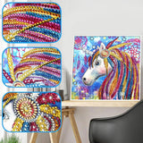 Crystal Rhinestone Diamond Painting Kit - Cartoon Animal Unicorn - Hibah-Diamond painting art studio