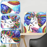 Crystal Rhinestone Diamond Painting Kit - Cartoon Animal Unicorn - Hibah-Diamond painting art studio