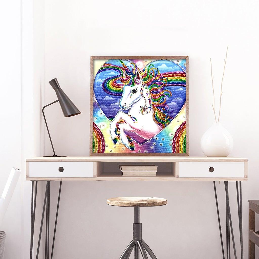 Crystal Rhinestone Diamond Painting Kit - Cartoon Animal Unicorn - Hibah-Diamond painting art studio