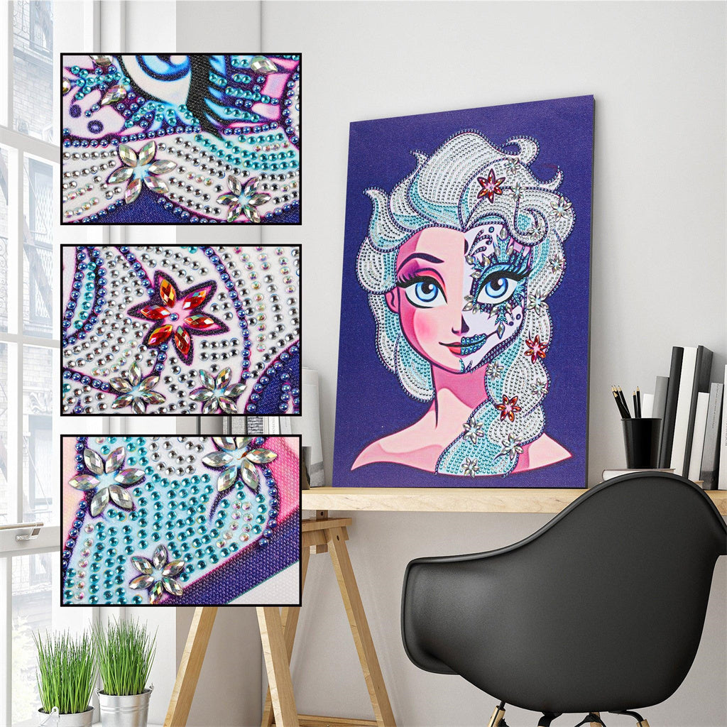 Crystal Rhinestone Diamond Painting Kit - Cartoon Anime Character Girl - Hibah-Diamond painting art studio