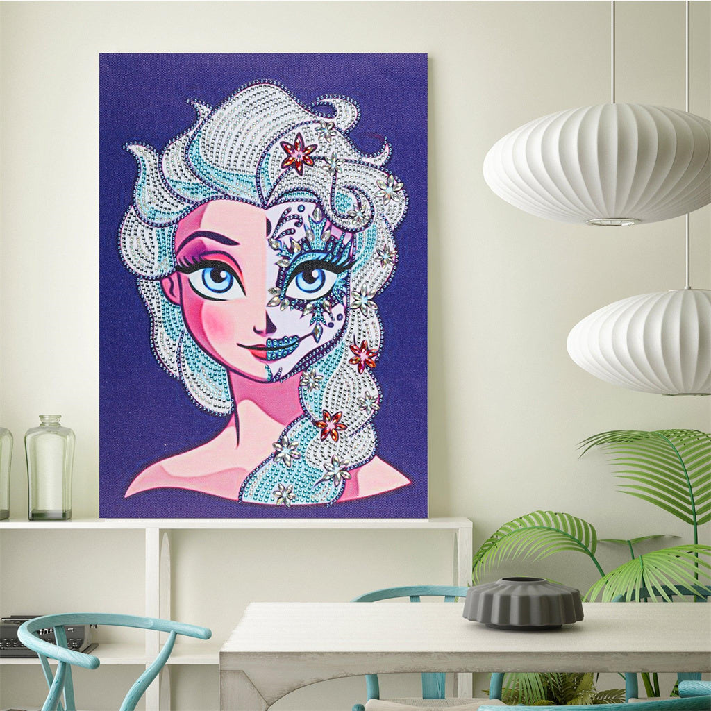 Crystal Rhinestone Diamond Painting Kit - Cartoon Anime Character Girl - Hibah-Diamond painting art studio