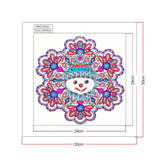 Crystal Rhinestone Diamond Painting Kit - Cartoon Christmas Snowman Doll - Hibah-Diamond painting art studio