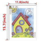 Crystal Rhinestone Diamond Painting Kit - Cartoon House - Hibah-Diamond painting art studio