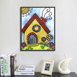 Crystal Rhinestone Diamond Painting Kit - Cartoon House - Hibah-Diamond painting art studio