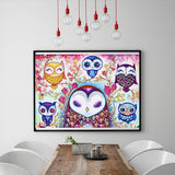 Crystal Rhinestone Diamond Painting Kit - Cartoon Owl (16x20inch) - Hibah-Diamond painting art studio
