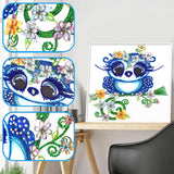 Crystal Rhinestone Diamond Painting Kit - Cartoon Owl - Hibah-Diamond painting art studio