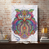 Crystal Rhinestone Diamond Painting Kit - Cartoon Owl - Hibah-Diamond painting art studio