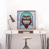 Crystal Rhinestone Diamond Painting Kit - Cartoon Owl - Hibah-Diamond painting art studio