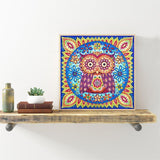 Crystal Rhinestone Diamond Painting Kit - Cartoon Owl - Hibah-Diamond painting art studio