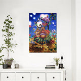 Crystal Rhinestone Diamond Painting Kit - Cartoon Plant House - Hibah-Diamond painting art studio
