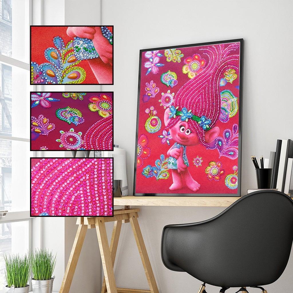 Crystal Rhinestone Diamond Painting Kit - Cartoon red - Hibah-Diamond painting art studio