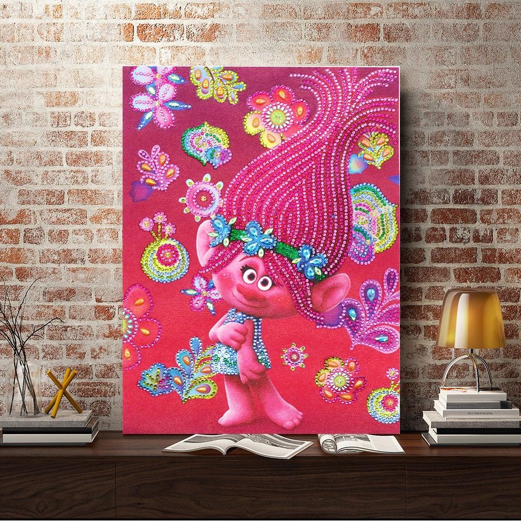 Crystal Rhinestone Diamond Painting Kit - Cartoon red - Hibah-Diamond painting art studio