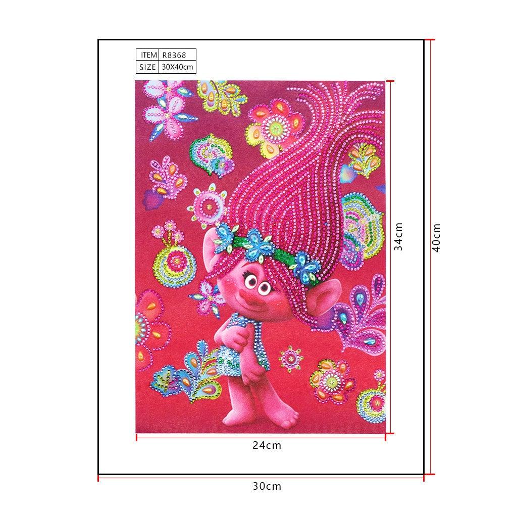 Crystal Rhinestone Diamond Painting Kit - Cartoon red - Hibah-Diamond painting art studio