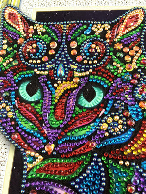 Crystal Rhinestone Diamond Painting Kit - Cat (16x20inch) - Hibah-Diamond painting art studio