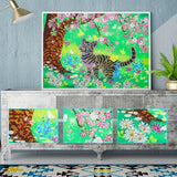 Crystal Rhinestone Diamond Painting Kit - Cat and butterfly under the tree - Hibah-Diamond painting art studio