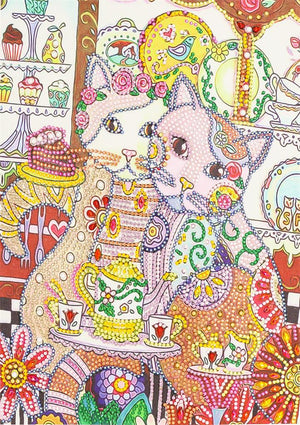 Crystal Rhinestone Diamond Painting Kit - Cats - Hibah-Diamond painting art studio