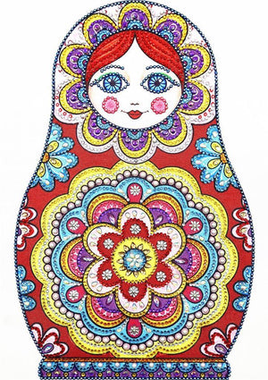 Crystal Rhinestone Diamond Painting Kit - Ceramic Doll - Hibah-Diamond painting art studio