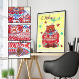 Crystal Rhinestone Diamond Painting Kit - Christmas bear doll - Hibah-Diamond painting art studio