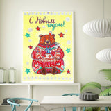 Crystal Rhinestone Diamond Painting Kit - Christmas bear doll - Hibah-Diamond painting art studio