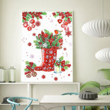 Crystal Rhinestone Diamond Painting Kit - Christmas boots - Hibah-Diamond painting art studio