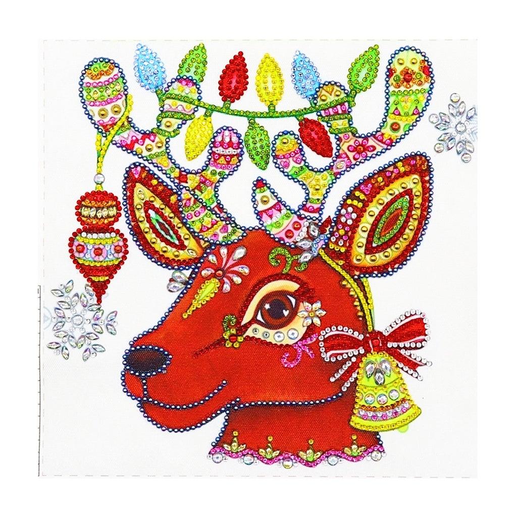 Crystal Rhinestone Diamond Painting Kit - Christmas deer - Hibah-Diamond painting art studio