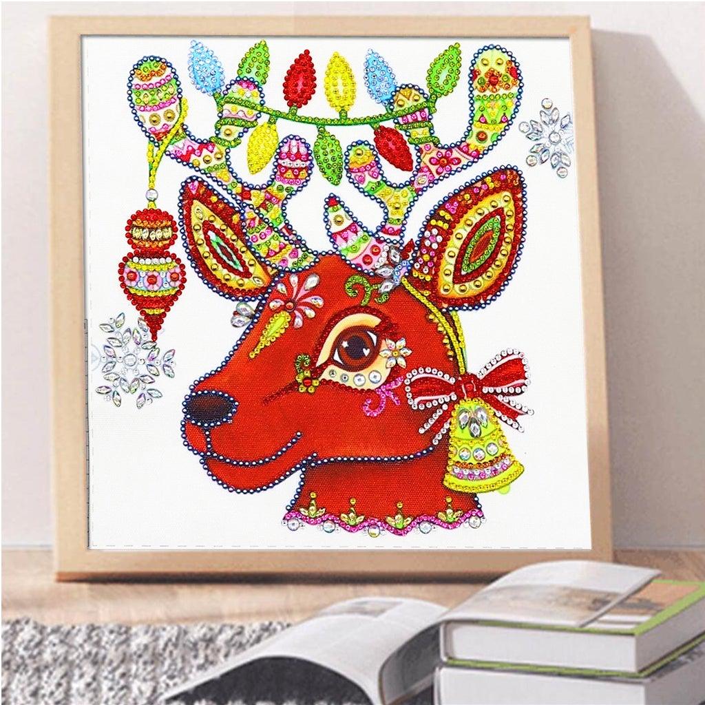 Crystal Rhinestone Diamond Painting Kit - Christmas deer - Hibah-Diamond painting art studio