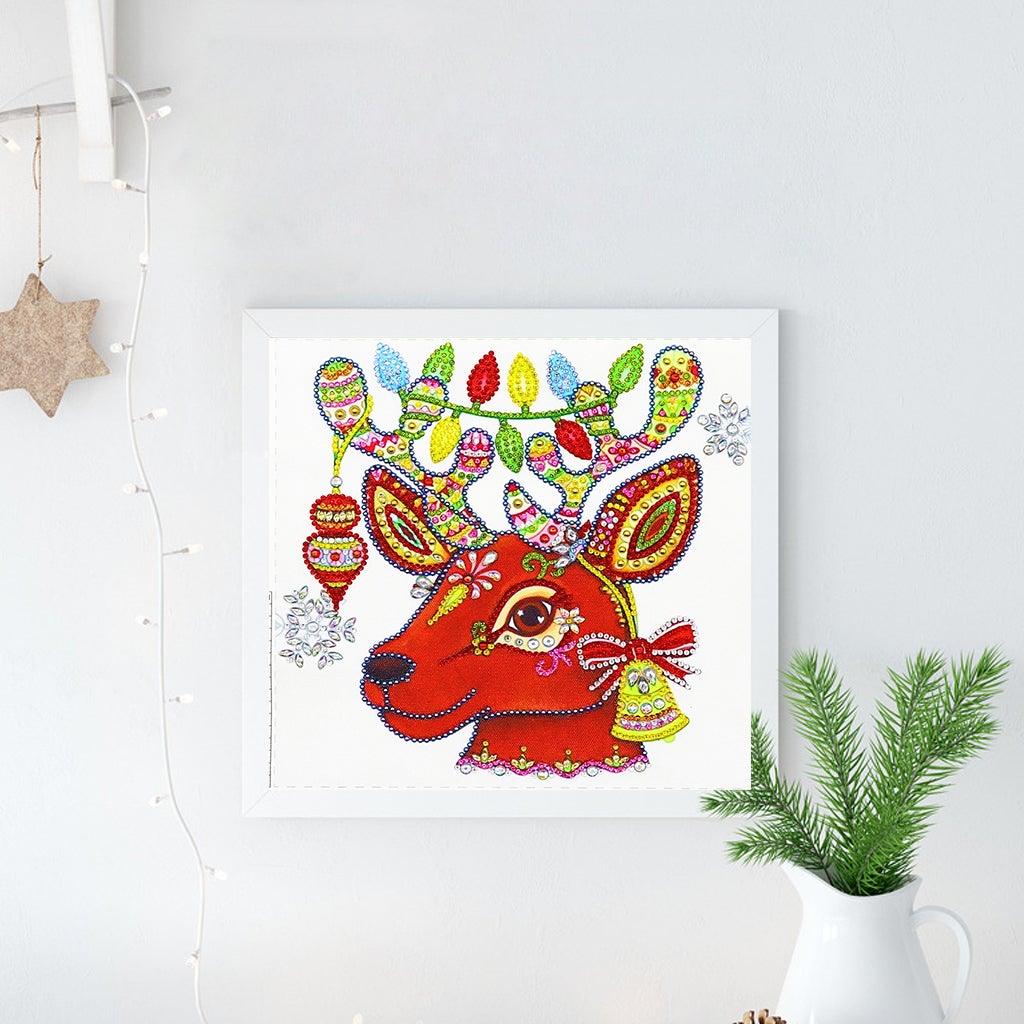 Crystal Rhinestone Diamond Painting Kit - Christmas deer - Hibah-Diamond painting art studio