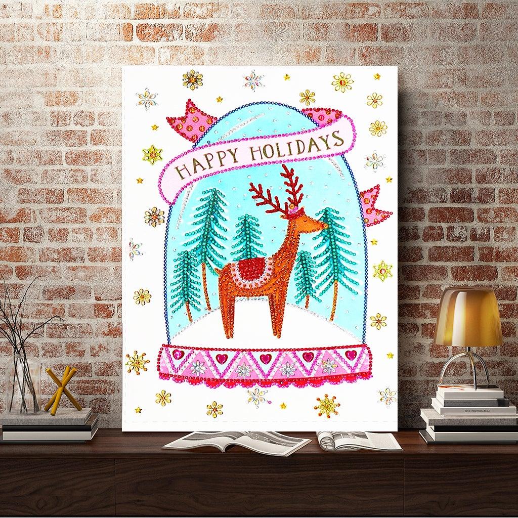 Crystal Rhinestone Diamond Painting Kit - Christmas deer - Hibah-Diamond painting art studio