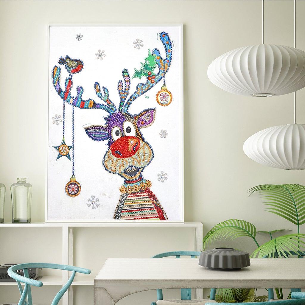 Crystal Rhinestone Diamond Painting Kit - Christmas deer - Hibah-Diamond painting art studio
