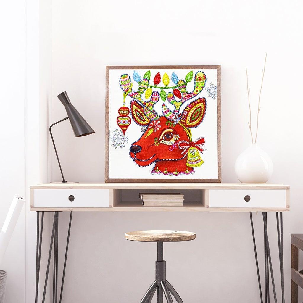 Crystal Rhinestone Diamond Painting Kit - Christmas deer - Hibah-Diamond painting art studio