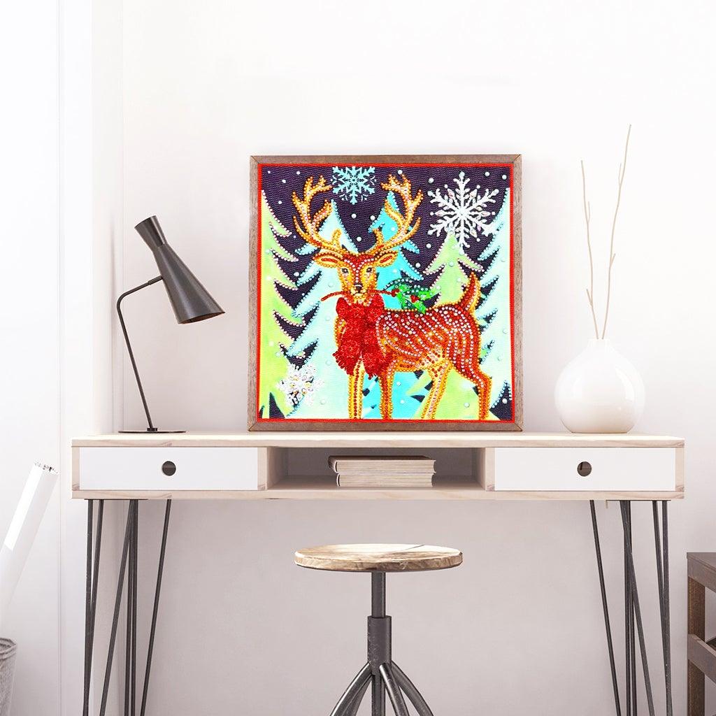 Crystal Rhinestone Diamond Painting Kit - Christmas deer - Hibah-Diamond painting art studio