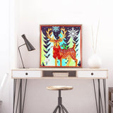 Crystal Rhinestone Diamond Painting Kit - Christmas deer - Hibah-Diamond painting art studio