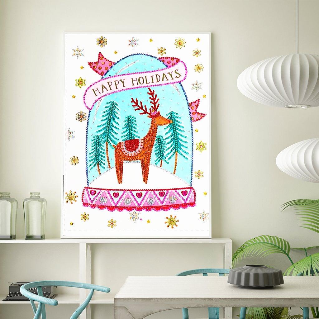 Crystal Rhinestone Diamond Painting Kit - Christmas deer - Hibah-Diamond painting art studio