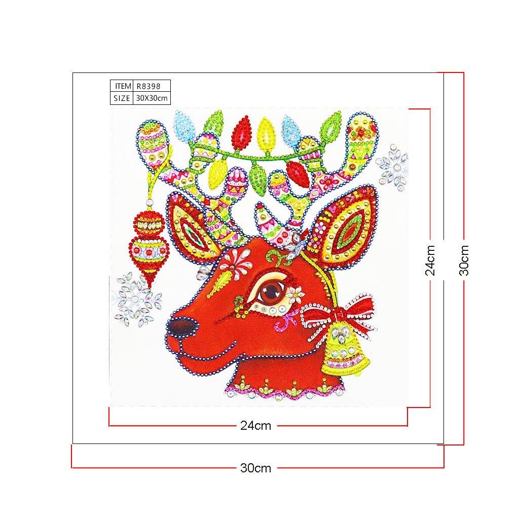 Crystal Rhinestone Diamond Painting Kit - Christmas deer - Hibah-Diamond painting art studio