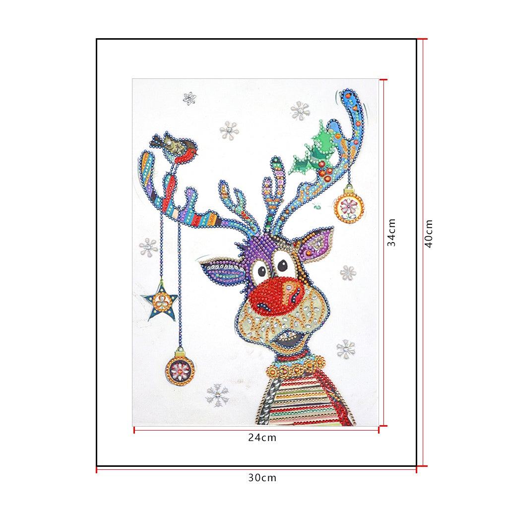 Crystal Rhinestone Diamond Painting Kit - Christmas deer - Hibah-Diamond painting art studio