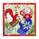 Crystal Rhinestone Diamond Painting Kit - Christmas gloves - Hibah-Diamond painting art studio