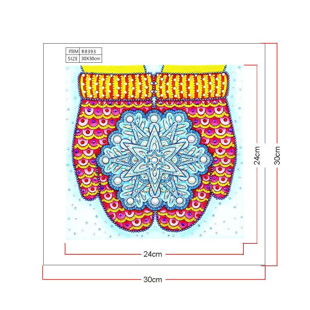 Crystal Rhinestone Diamond Painting Kit - Christmas Gloves - Hibah-Diamond painting art studio