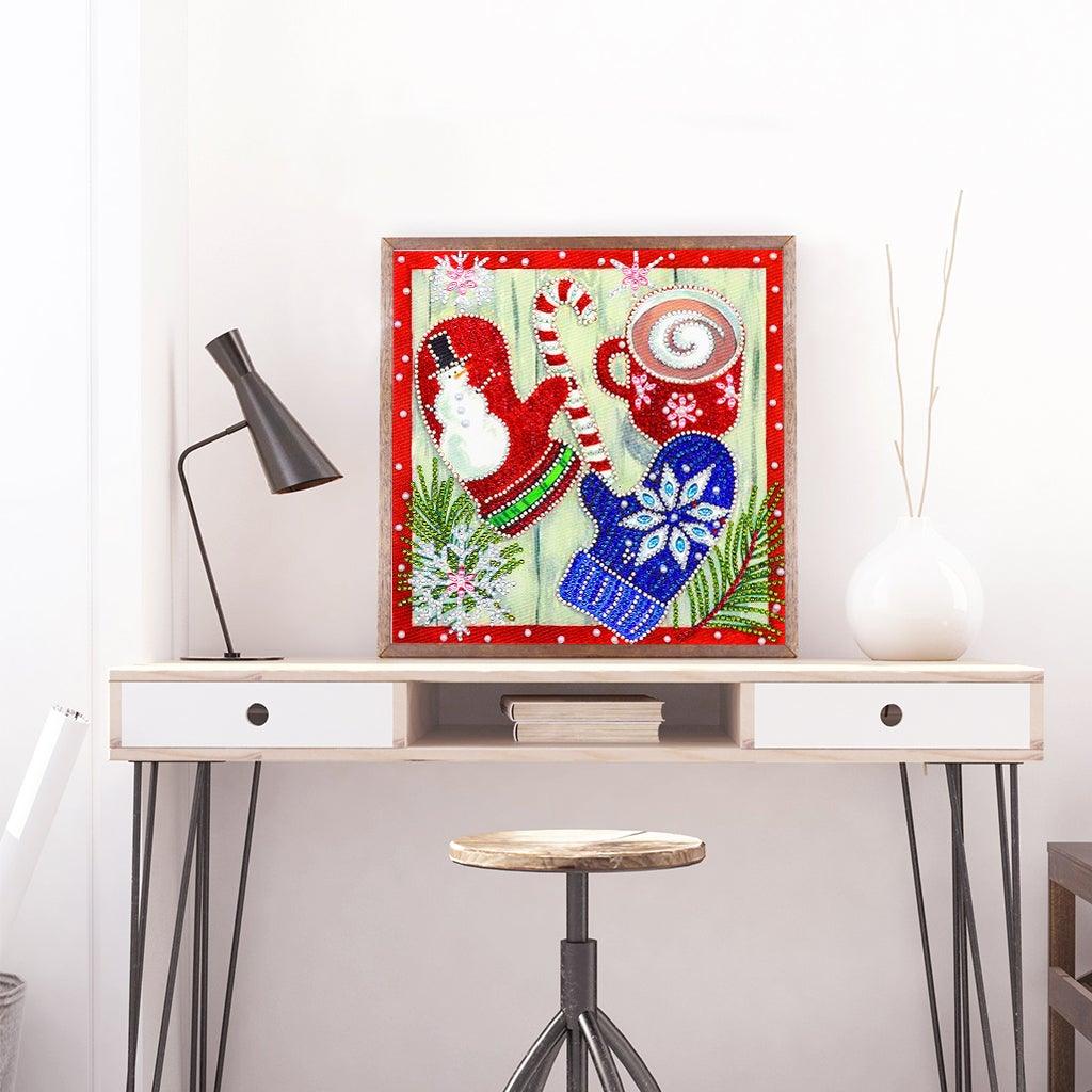 Crystal Rhinestone Diamond Painting Kit - Christmas gloves - Hibah-Diamond painting art studio