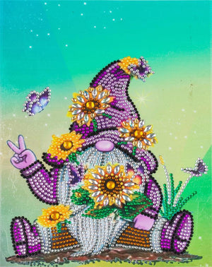 Crystal Rhinestone Diamond Painting Kit - Christmas gnome - Hibah-Diamond painting art studio