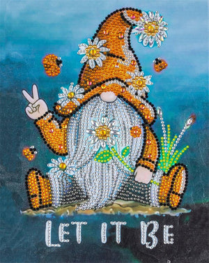 Crystal Rhinestone Diamond Painting Kit - Christmas gnome - Hibah-Diamond painting art studio