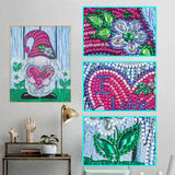 Crystal Rhinestone Diamond Painting Kit - Christmas gnome - Hibah-Diamond painting art studio