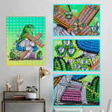 Crystal Rhinestone Diamond Painting Kit - Christmas gnome - Hibah-Diamond painting art studio