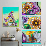 Crystal Rhinestone Diamond Painting Kit - Christmas gnome - Hibah-Diamond painting art studio
