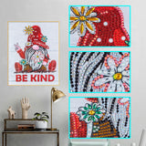 Crystal Rhinestone Diamond Painting Kit - Christmas gnome - Hibah-Diamond painting art studio