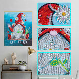 Crystal Rhinestone Diamond Painting Kit - Christmas gnome - Hibah-Diamond painting art studio