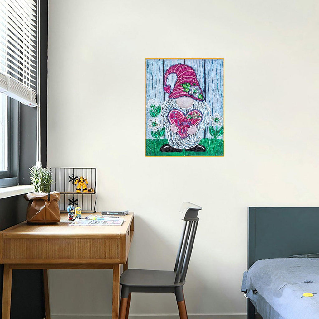 Crystal Rhinestone Diamond Painting Kit - Christmas gnome - Hibah-Diamond painting art studio
