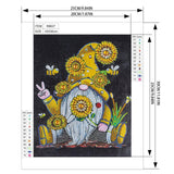 Crystal Rhinestone Diamond Painting Kit - Christmas gnome - Hibah-Diamond painting art studio