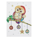 Crystal Rhinestone Diamond Painting Kit - Christmas Owl